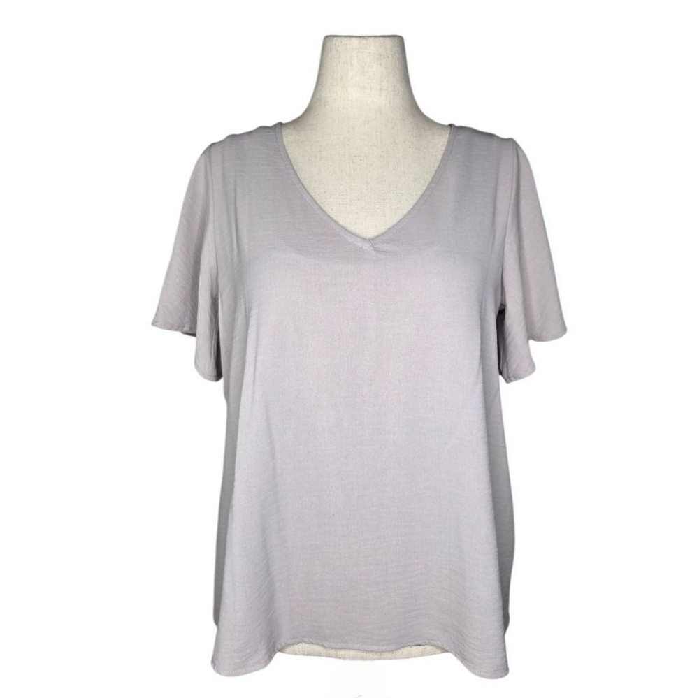 Buckle Black Shaping Smoothing Gauze Top Neutral Gray Layered Tank Medium M